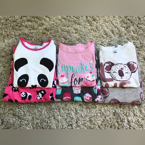Carter's Pajamas Carters Girls Fleece Pantsbottom Pajama Setsize Poshmark